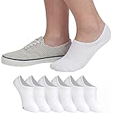 Sperry Women’s 6-Pack Super No Show Socks – Moisture-Wicking, Lightweight, No Slip Invisible Low Cut Liner Socks for Sneakers