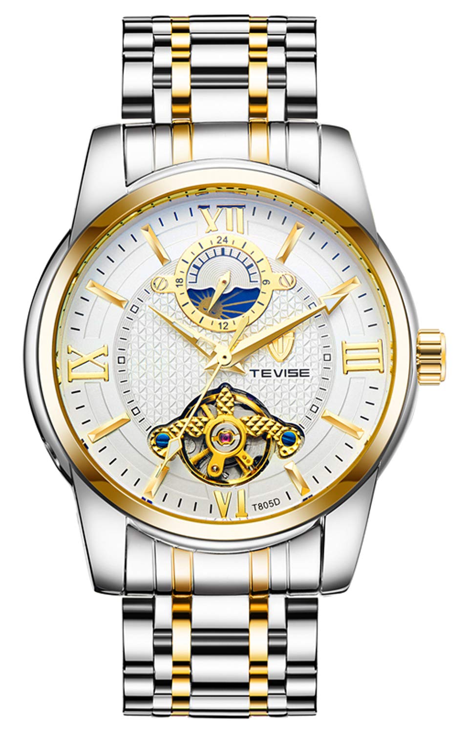 Men Brand Fashion Tourbillon Wristwatch Automatic Mechanical Luminous Sport Casual Waterproof Watche