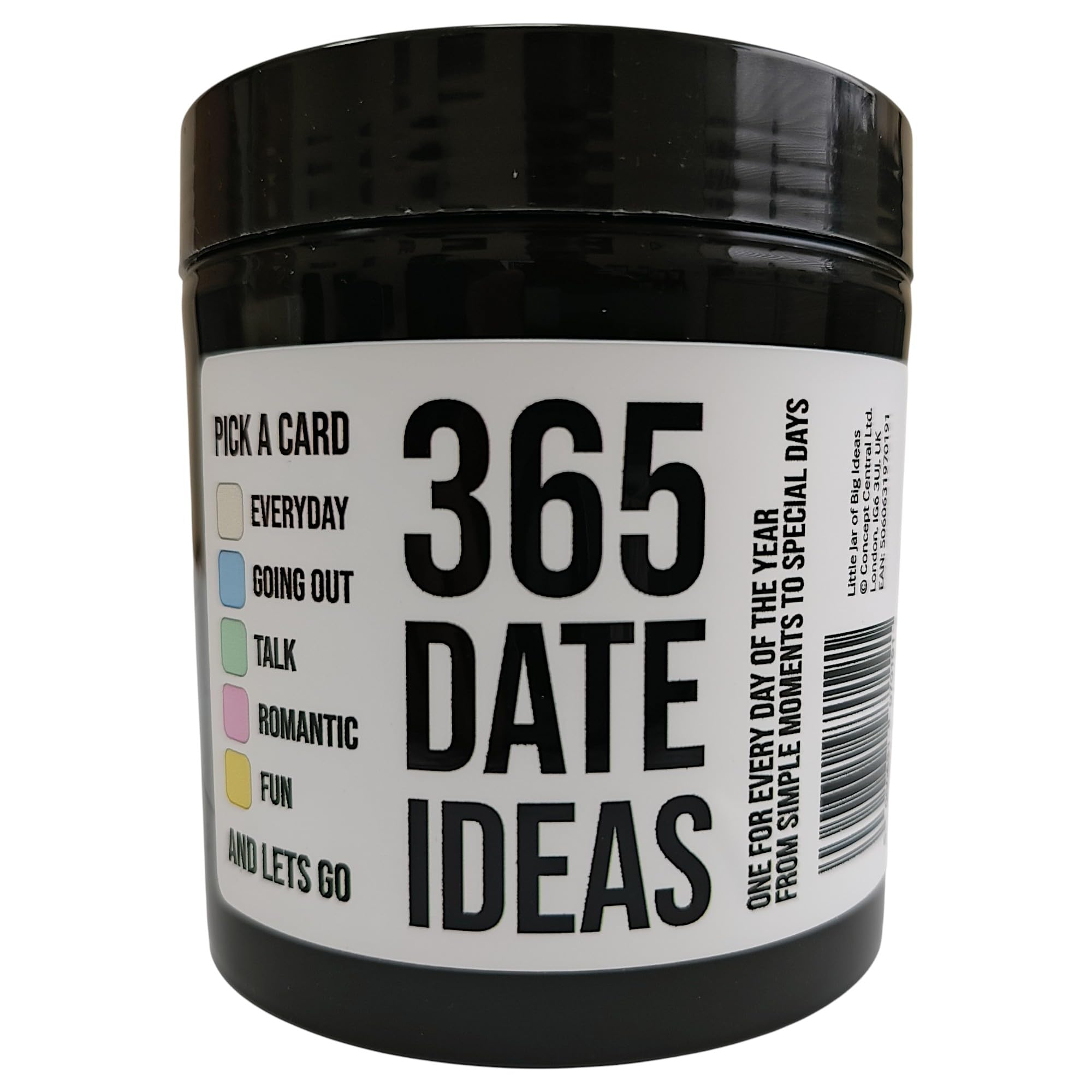 365 Date Ideas for Couples - One for Every Day of the Year - Colour-Coded Cards for Everyday, Romantic, Fun & Going Out Dates
