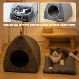 Pologmase Cat Cave Bed Tent Igloo with Removable Washable Cushion view 2