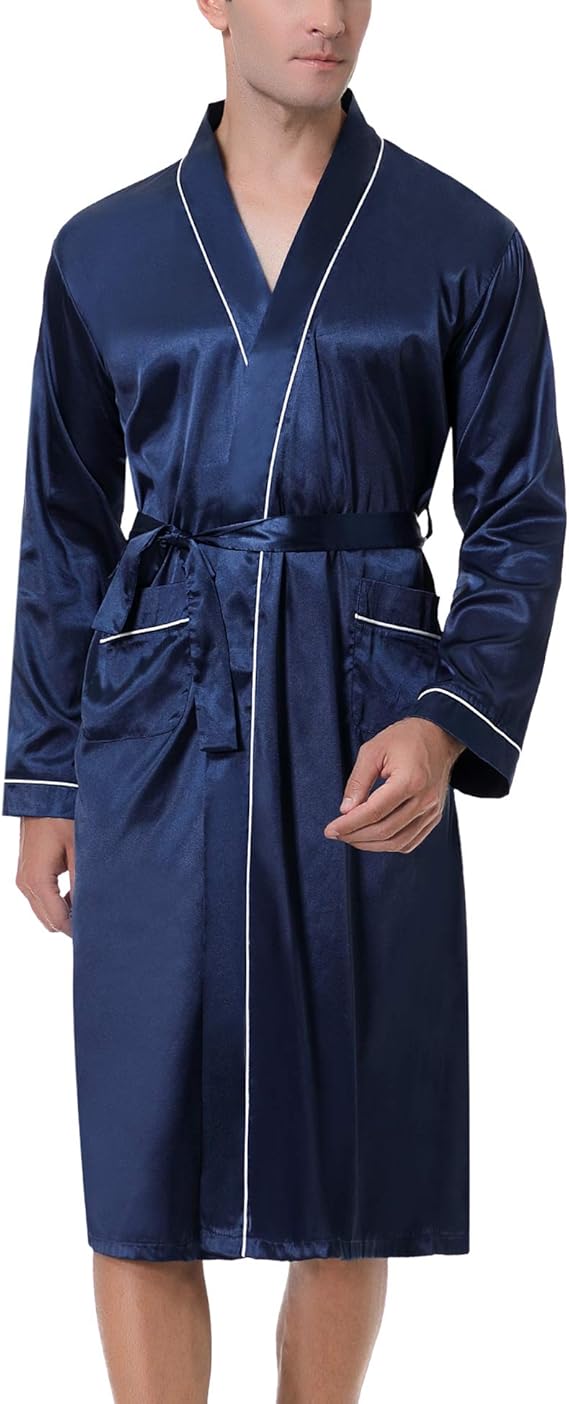 amazon mens silk dressing gown