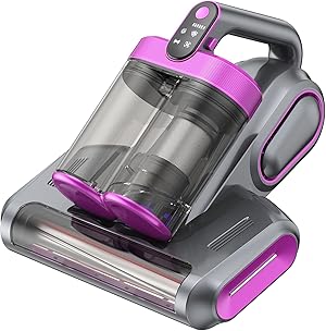Linkifly MT1 Kabelloser Milbensauger für Matratzen, 18 kPa Matratzenreiniger mit 253,7 nm UV-C Licht, Milbenstaubsauger mit USB-C Ladefunktion, Handstaubsauger für Matratzen, Betten und Sofa