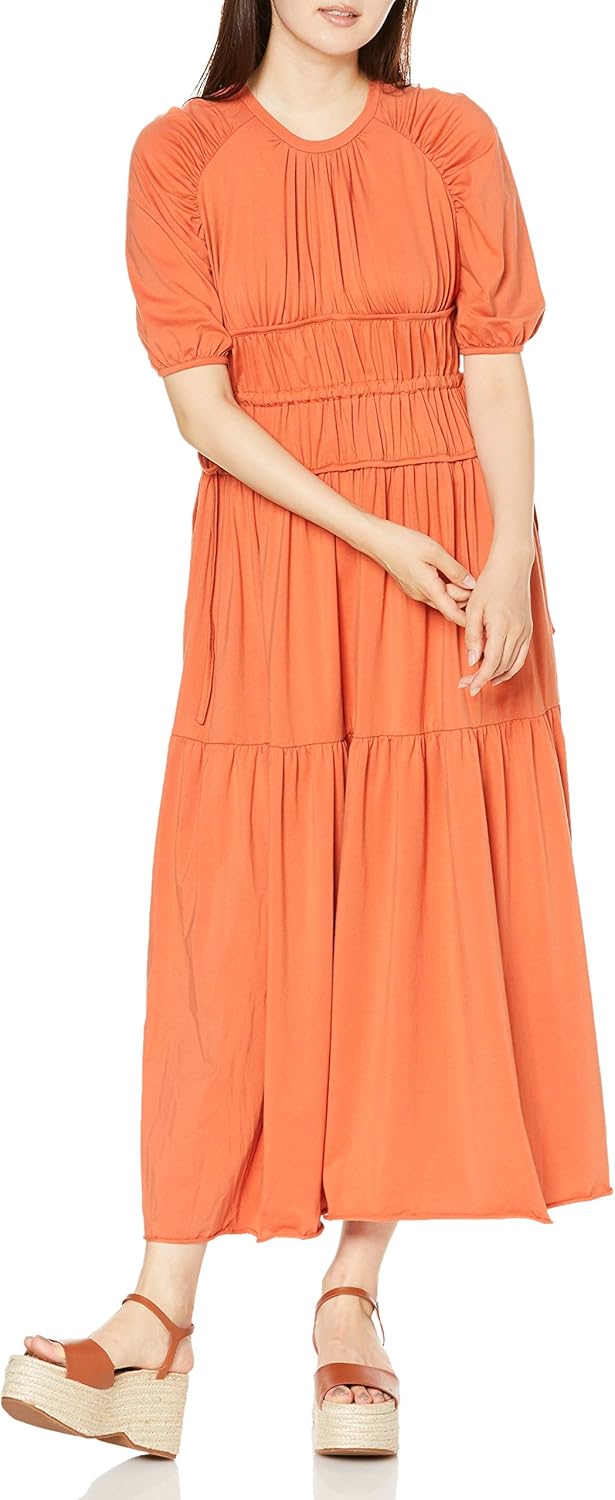 Amazon Co Jp ファーファー ティアードパフカットソーワンピース Rwco1028 レディース Org 日本 F Free サイズ 服 ファッション小物