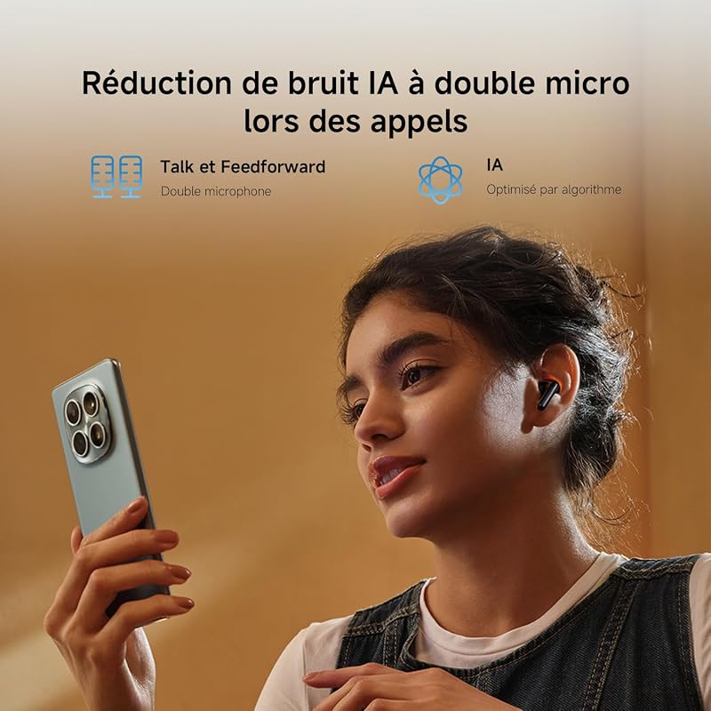 Redmi Buds 8 Active, écouteurs Semi-Intra, autonomie 37h, Blanc