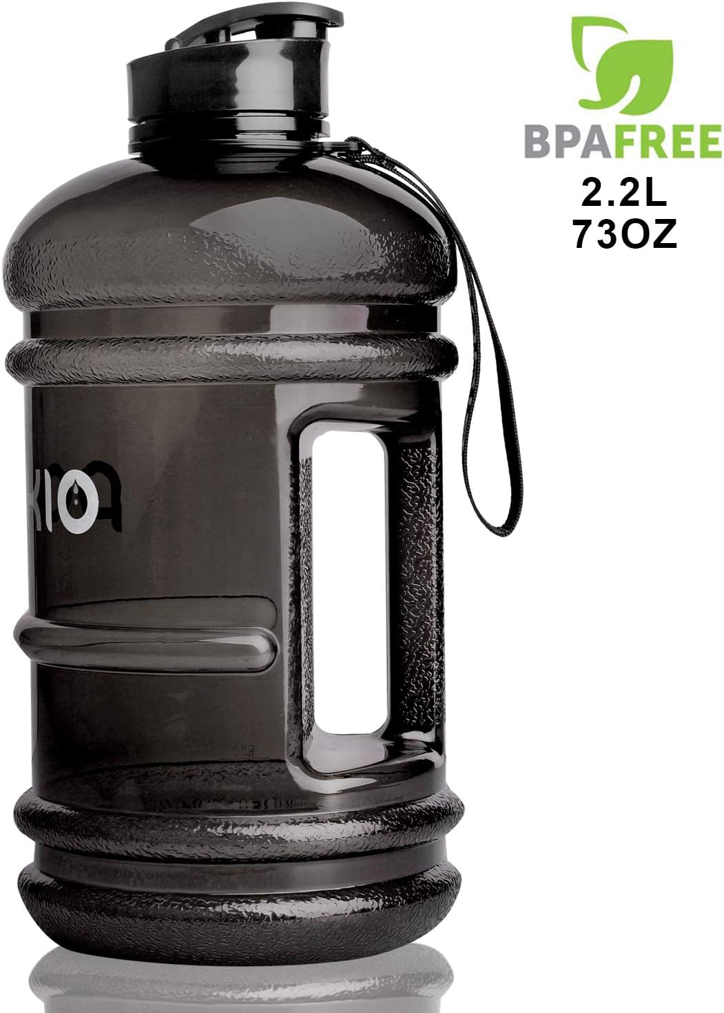 PANKIO 2.2 Litre Large Water Bottle | Sport Big Water Bottle | Safe & BPA Free | Durable & Extra Strong Gym Water Bottle | Large Half Gallon Water Jug, Ideal for Gym, Dieting, Bodybuilding, Outdoor Sports, Hiking & Office