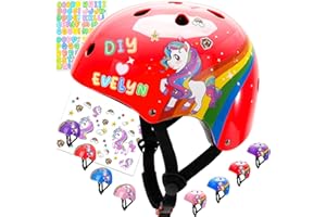 UNICORN HUNTER Unicorn Helmet for Kids 3-5 5-8 8-14 Toddler Helmet Adjustable Bicycle Helmet Kids Bike Helmet for Skateboarding Cycling Roller Skating Balance Bike Skating Scooter