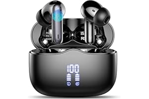 XINWLD Wireless Earbuds, Bluetooth 5.3 Headphones in Ear with 4 ENC Noise Cancelling Mic, HiFi Stereo Deep Bass Wireless Earphones 40H Playtime, in-Ear Earbud Bluetooth Dual LED Display IP7 Waterproof, USB-C