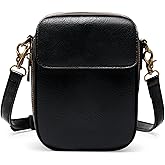 Yarnic Small Crossbody Bag, Vegan Leather Cell Phone Purse for Women, Vintage Wallet Bag with Card Slots
