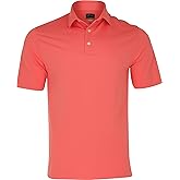 Greg Norman Men's Freedom Micro Pique Golf Polo Dark Blue M