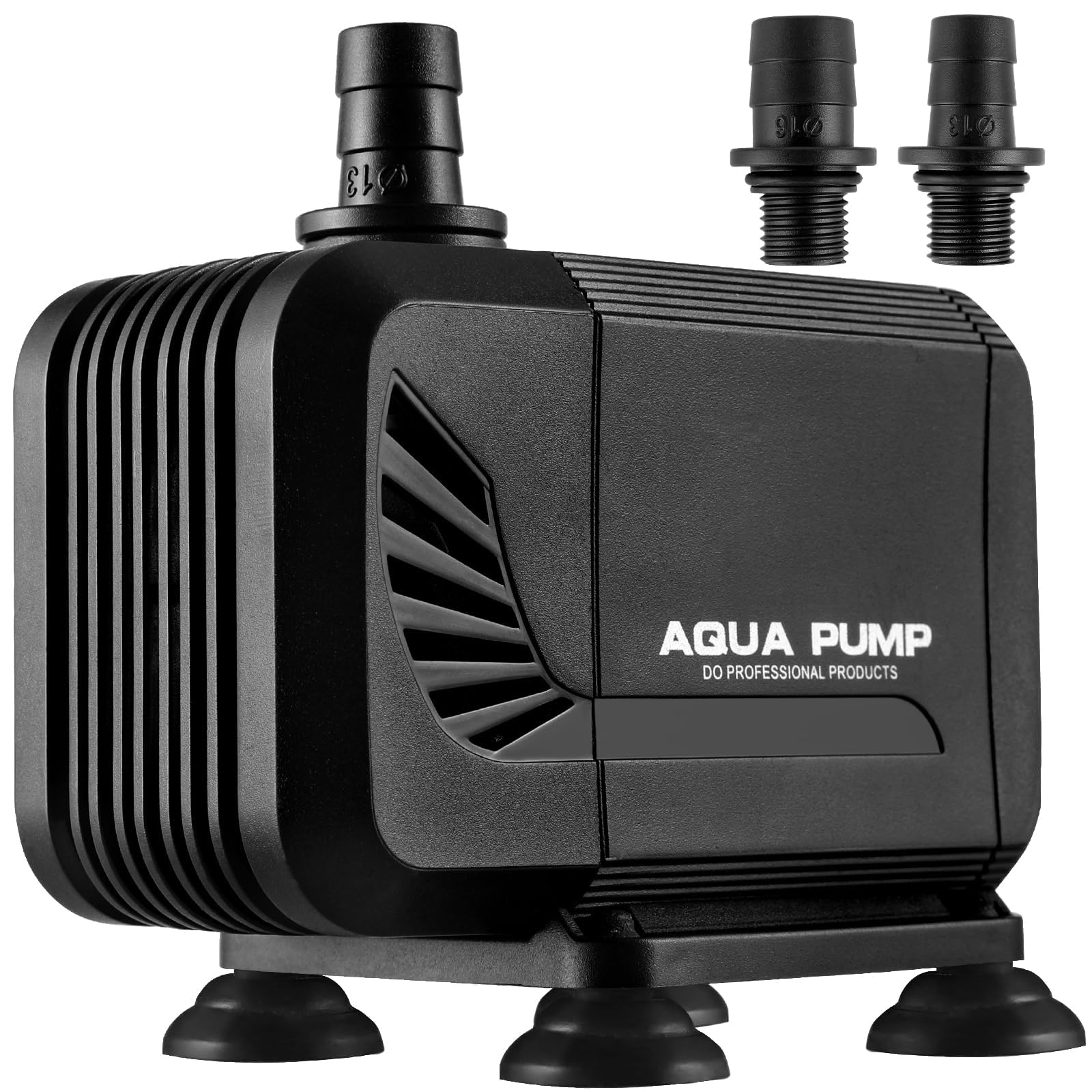 15W Aquarium Submersible Pump 1500L/H - Ultra-Quiet with Filter and 2 Nozzles 13mm/16mm, Max Delivery Head 1.6m for Pond Fountain Aquarium Rock Garden