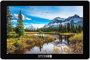 SmallHD 702 Touch On-Camera Monitor with 7-Inch LCD Touchscreen, Daylight Visibility, 3G-SDI/HDMI, 100% DCI-P3 Color Coverage and Camera Control Capability