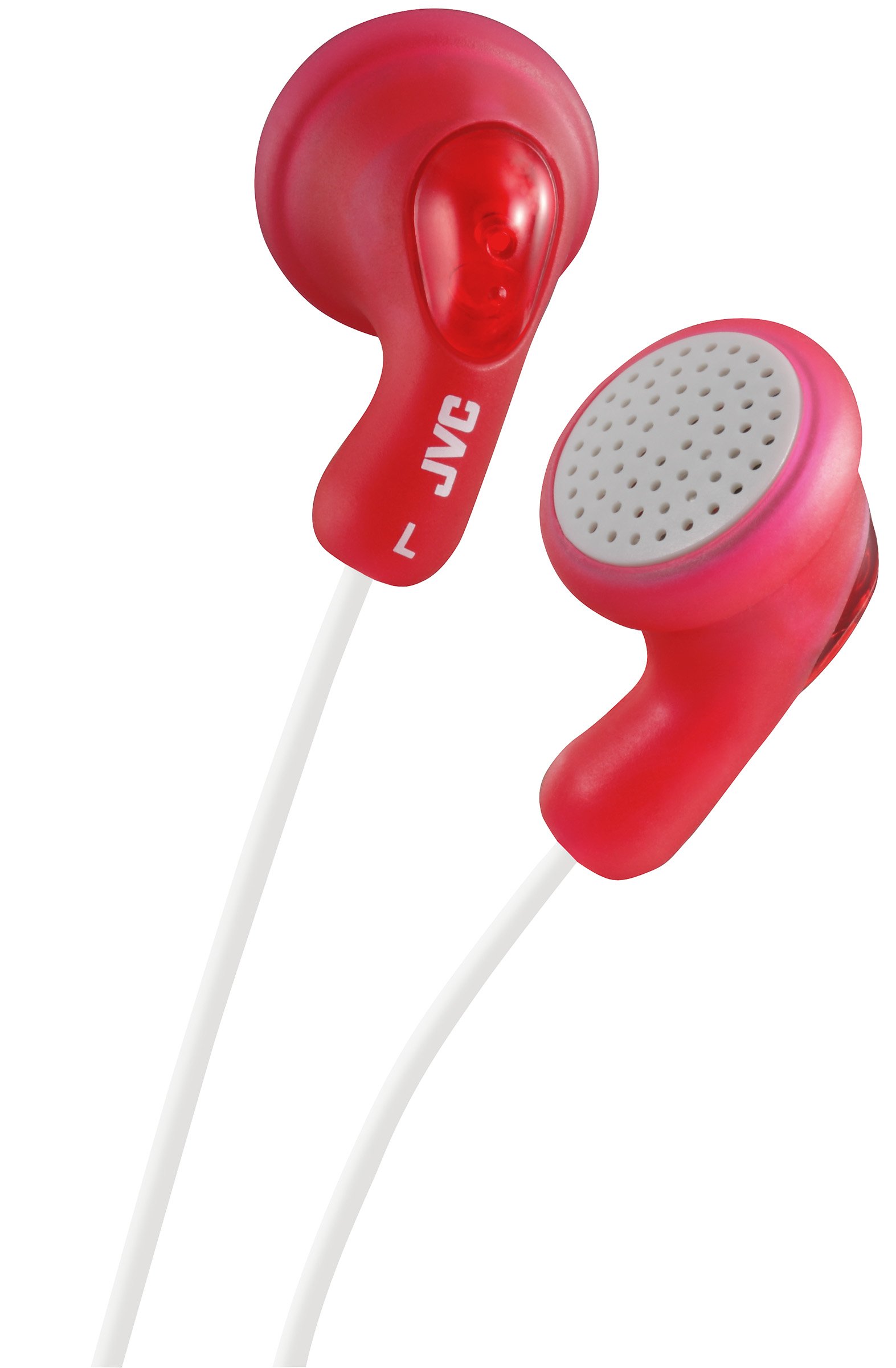 JVC Gumy In-Ear Wired Headphones Earphones Compatible with iPod, iPhone, Samsung - Red