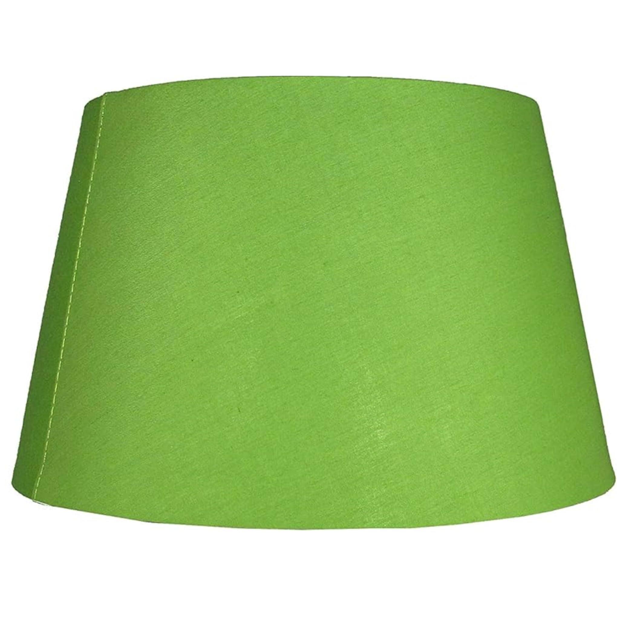 35cm Tapered Drum Lampshade – 14 Colours, Dual Shade Ring, Ceiling Pendant or Table/Floor Lamp Shade, Easy Fit, Modern Fabric Light Shade - (Olive)