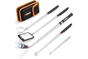 HINSHARK Gifts for Men, Stocking Stuffers for Adults Men Extendable Telescoping Magnetic Pickup Tools Set, Christmas Birthday Gifts for Men Dad Husband Him, Cool Gadgets Tools Gifts for Men Who Have Everything