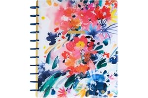 THE HAPPY PLANNER Happy Planner Disc-Bound 12-Month Academic Planner, July 2024–June 2025 Daily and Monthly Planner, Big Size, Teacher Layout, Delightful Garden, 72 Pages, 2 Sticker Sheets, 8 1/2" x 11"