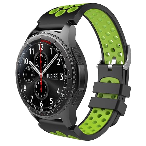 MoKo Armband für Samsung Gear S3 Frontier/Galaxy Watch 46mm / Classic Watch - Silikon Sportarmband Uhr Band Strap Erstatzband