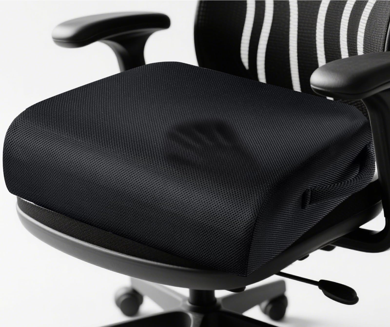 Photo 1 of MINUPWELL 6" Extra Thick Office Chair Cushion, 2 Layers Adult Booster Seat Cushion, Thick Wheelchair Cushions, Thick Adult Booster seat Chair Cushion for Car Seat, Airplane - 18x16x6in - 100% Foam