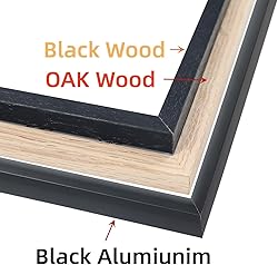 Weikani 11x14 OAK Wood Picture Frame,3 Pack Wood