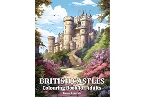 British Castles: Colouring Book for Adults with Beautiful Palace, Charming Scenery and Peaceful Landscape