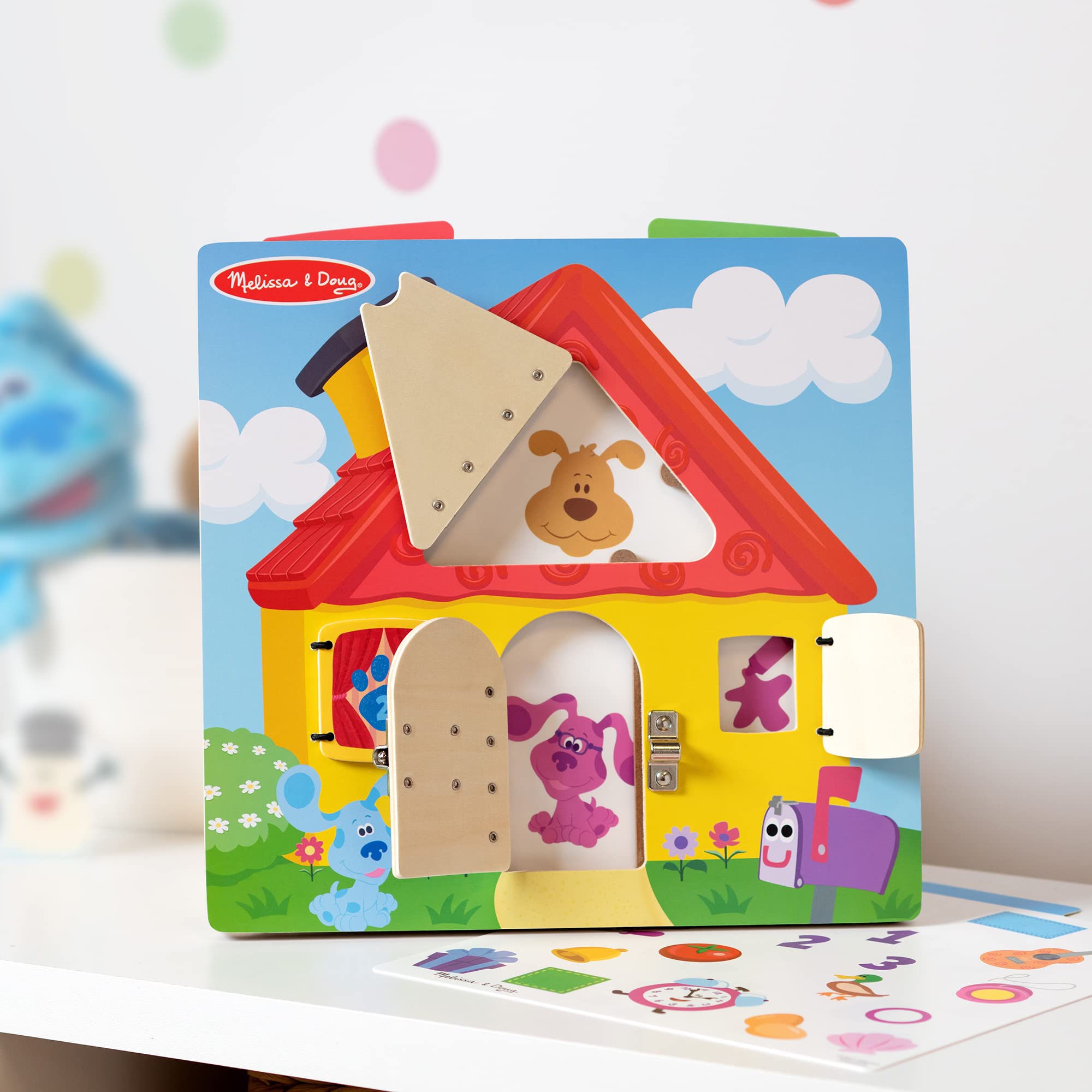 Melissa & Doug 33060 Blues Clues And You, Wooden Activity Board With Cards, Activity Board Bundle For Children, Developmental Play, 3+, Gifts For Boy Or Girl, Multicolour