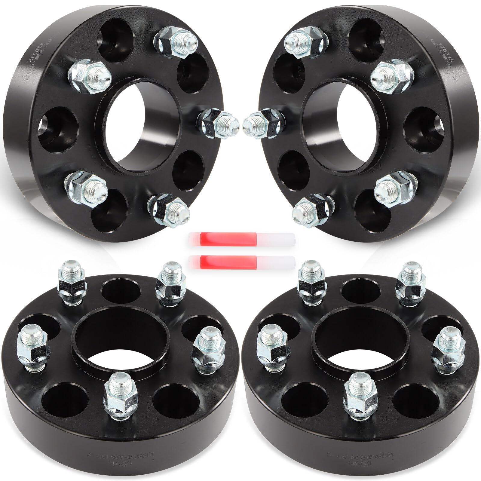 Photo 1 of SCITOO 4Pcs Wheel Spacers 1.5" 5x120 Bore 66.9mm Studs 14x1.5 5Lug Wheel Spacers Adapters Fit for for Chevrolet Equinox for Chevrolet for Malibu for Chevrolet Impala for Chevrolet Camaro Corvette