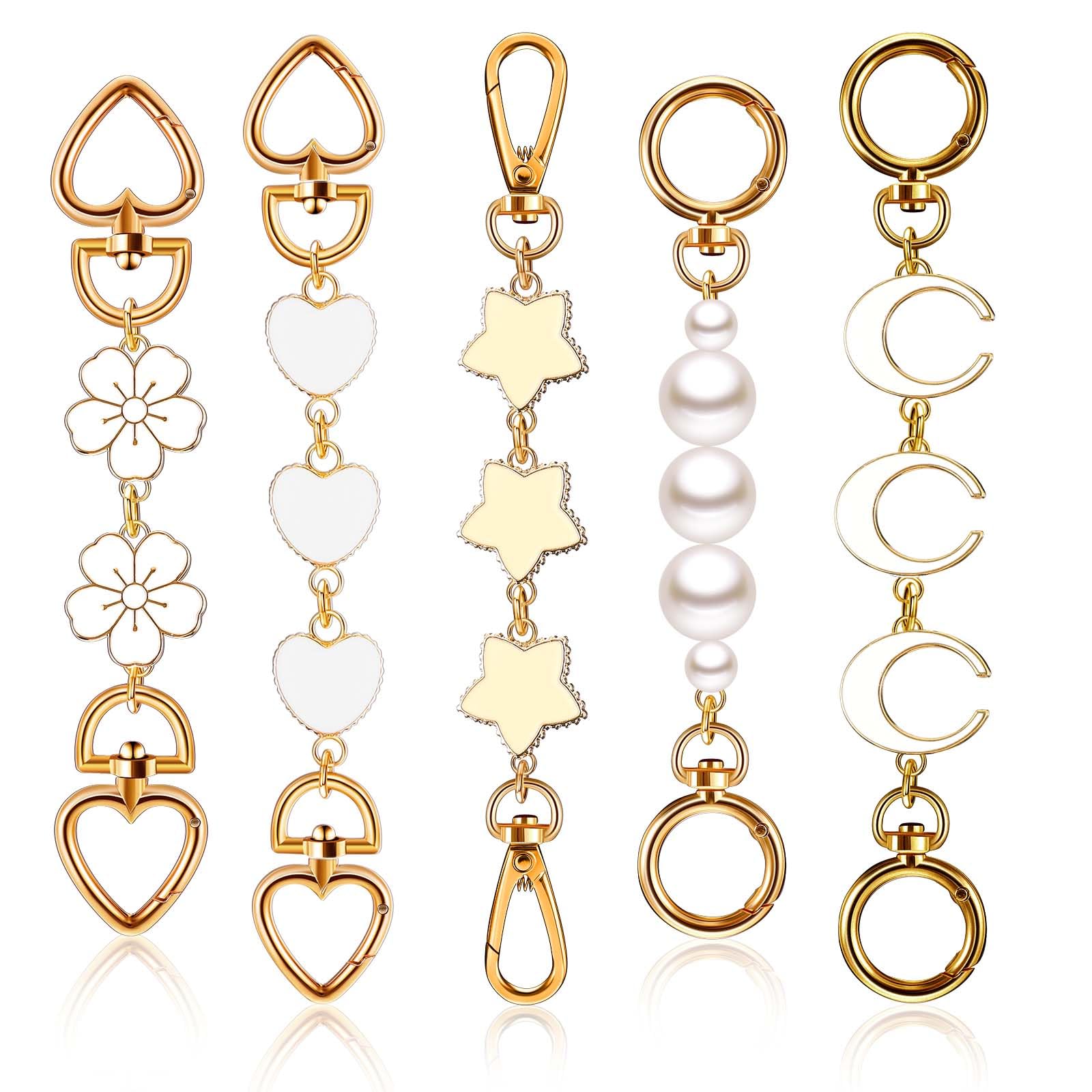 Photo 1 of 5 Pcs Bag Extender Chain Purse Strap Extender Gold Metal Bag Replacement Chain for Handbag Crossbag ShoulderBag Making Supplies Purse Chains Accessories(Elegant)