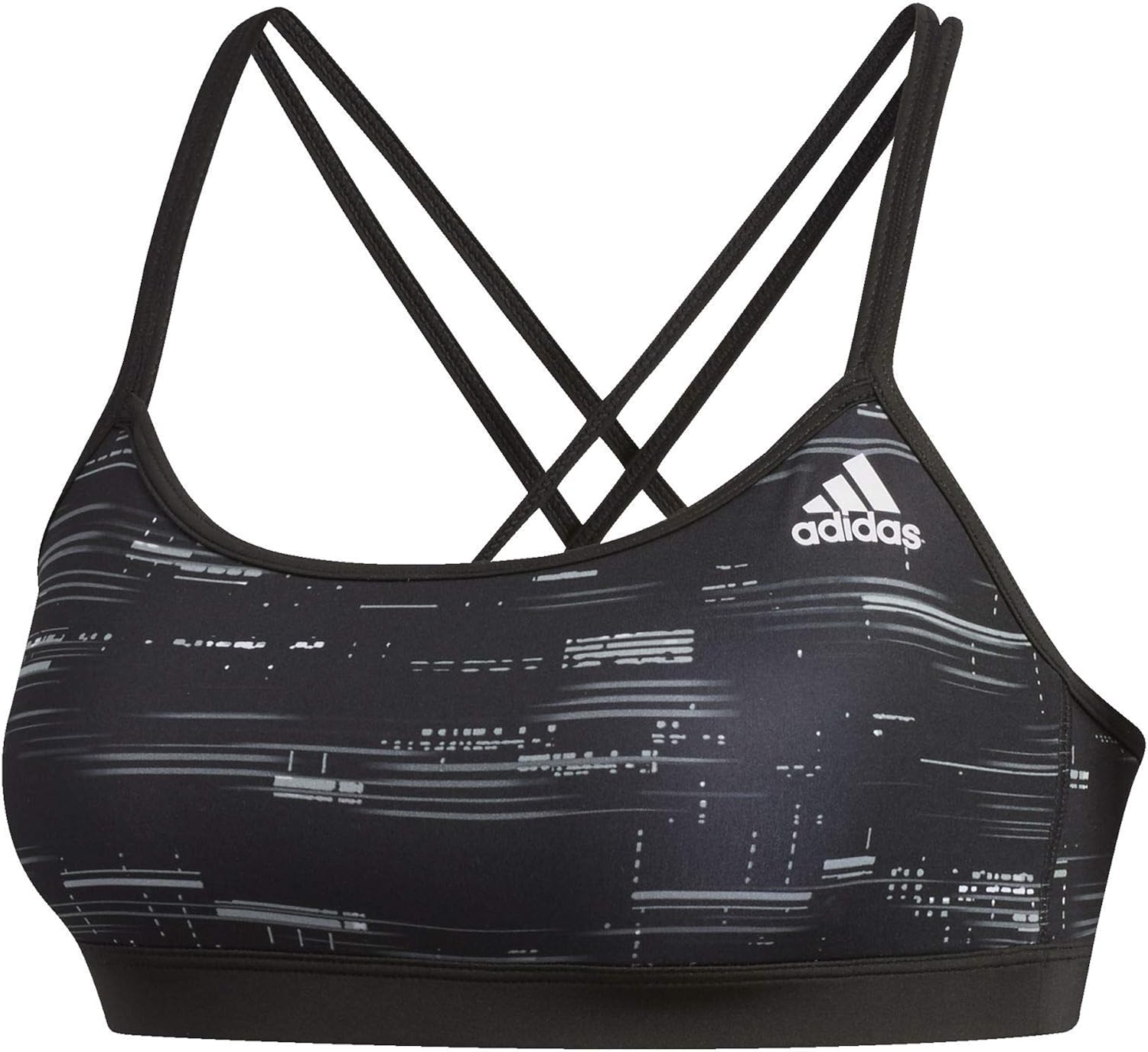 adidas Women's Training Crossback 3Stripe Hem Sports Bra Amazon.co.uk