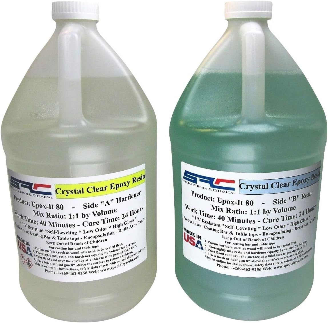 Best Crystal Clear Bar Table Top Epoxy Resin 2 Gallon Kit