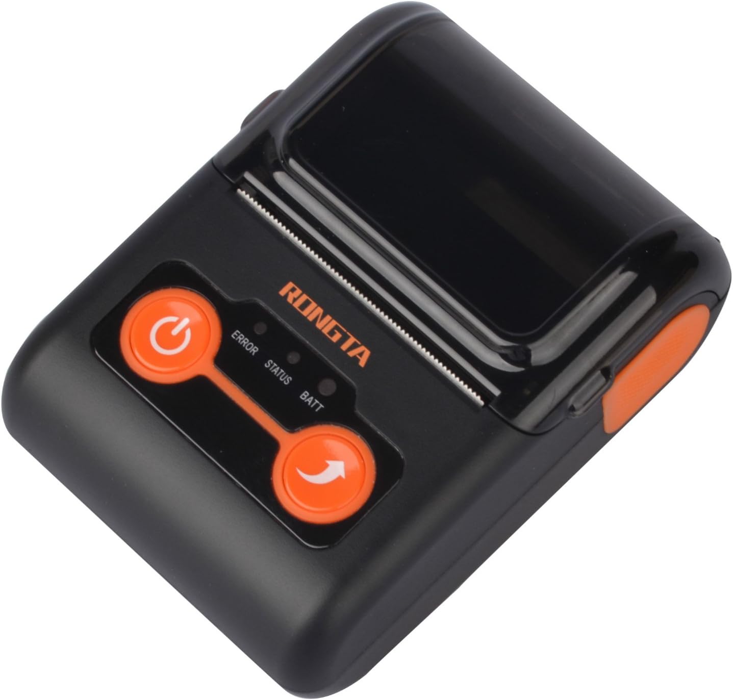 Rongta RPP02B Portable Mini 58mm Pocket Mobile Printer POS Printer Thermal Receipt Printer with Bluetooth+USB interfaces,Black