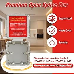 Open Splice Junction Box (Single), One-Piece