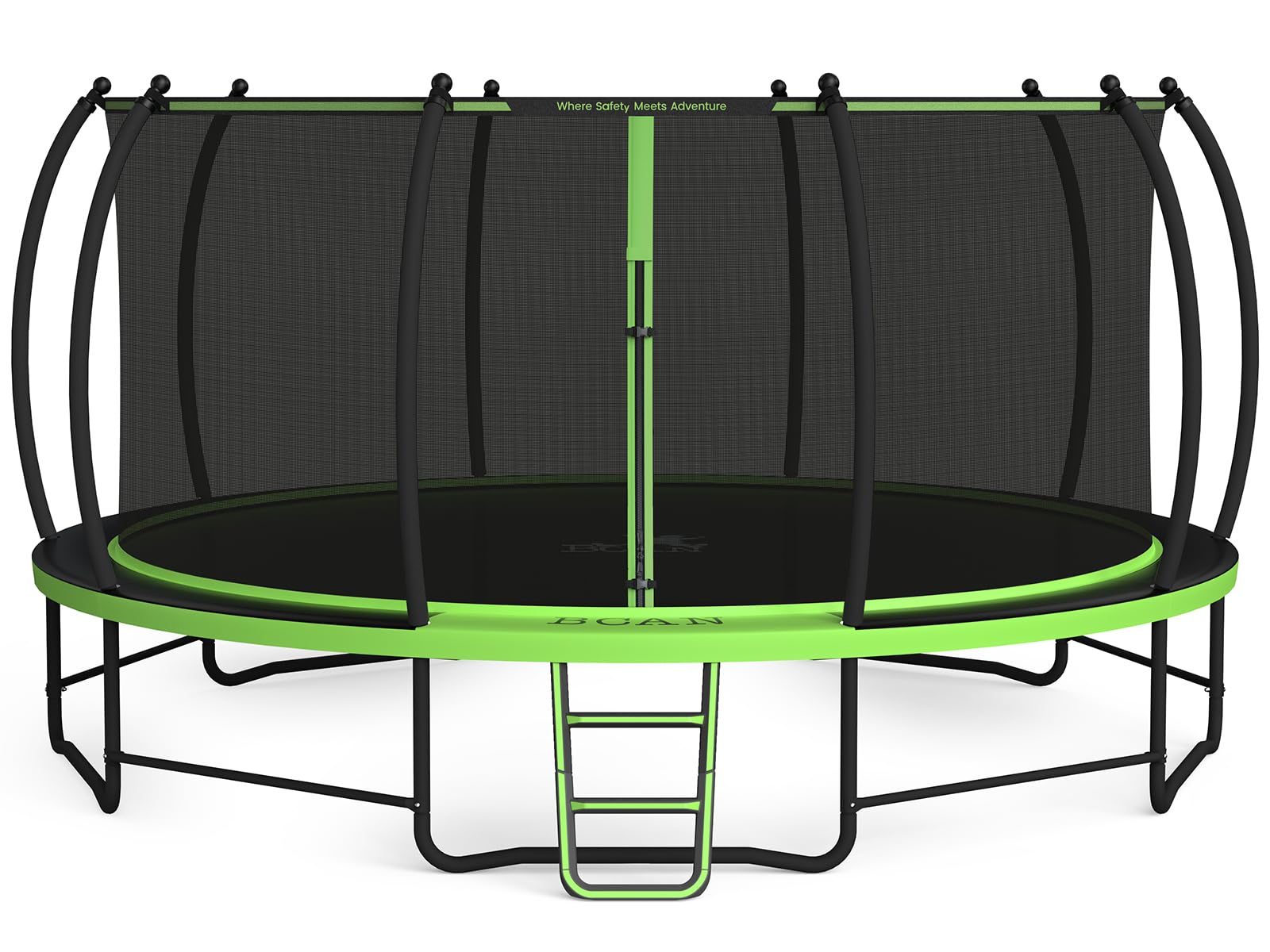 BCAN Trampoline 8FT 10FT 12FT 14FT 15FT 16FT Recreational Trampoline with Enclosure for Kids Adults, ASTM Approved, Outdoor Trampoline with Ladder for Kids Image BCAN Trampoline 8FT 10FT 12FT 14FT 15FT 16FT Recreational Trampoline with Enclosure for Kids Adults, ASTM Approved, Outdoor Trampoline with Ladder for Kids Image