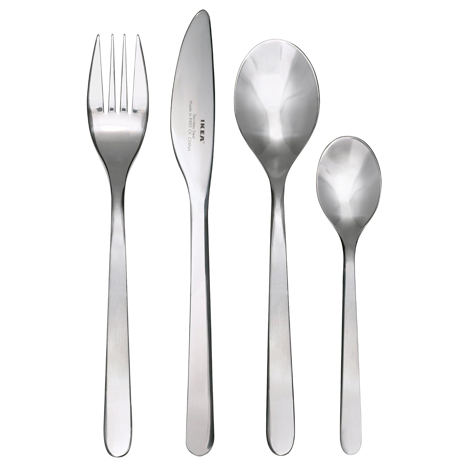 IKEA FÖRNUFT Stainless Steel Spare Cutlery 1 x Dessert Spoon, 1 x Fork