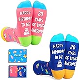Zmart Birthday Gift Ideas for Women - Socks for 20 21 22 23 24 25 30 Year Old Male