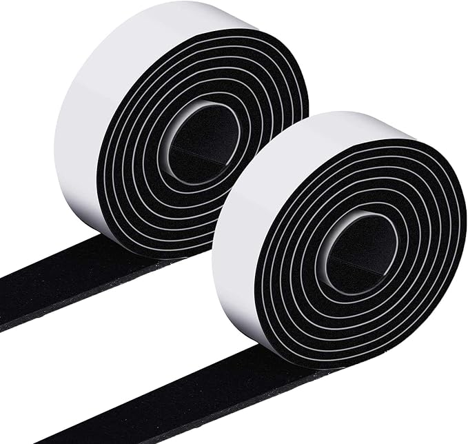 2 Rolls 0.6 x 40 Inch DIY Self Adhesive Heavy Duty Felt Strips Non Slip