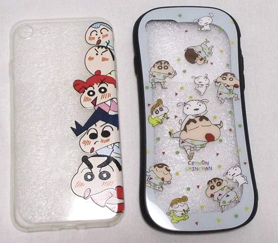 Amazon Iphone 7 8se対応 スマホケース クレヨンしんちゃん 2種セット アニメ 萌えグッズ 通販