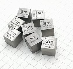 Samarium Cube - 10mm Pure Metal Element Cubes