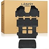 LASFIT Floor Mats & Trunk Mat for Honda Odyssey 2011-2017 (Fit 7& 8 Seaters), All Weather TPE Custom Fit Car Floor Liners, 1st & 2nd & 3rd Row & Cargo Mat, Black (EX-L/EX/Touring/Touring Elite/SE/LX)