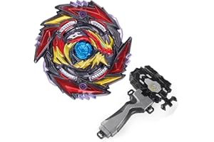 mlywd Gyro Battling Tops Burst SuperKing, Gyro Launcher and Grip Battle Game Set Right Spin DB Layer System Gyro Toys Set Gifts for Kids Children Boys, B-170-01