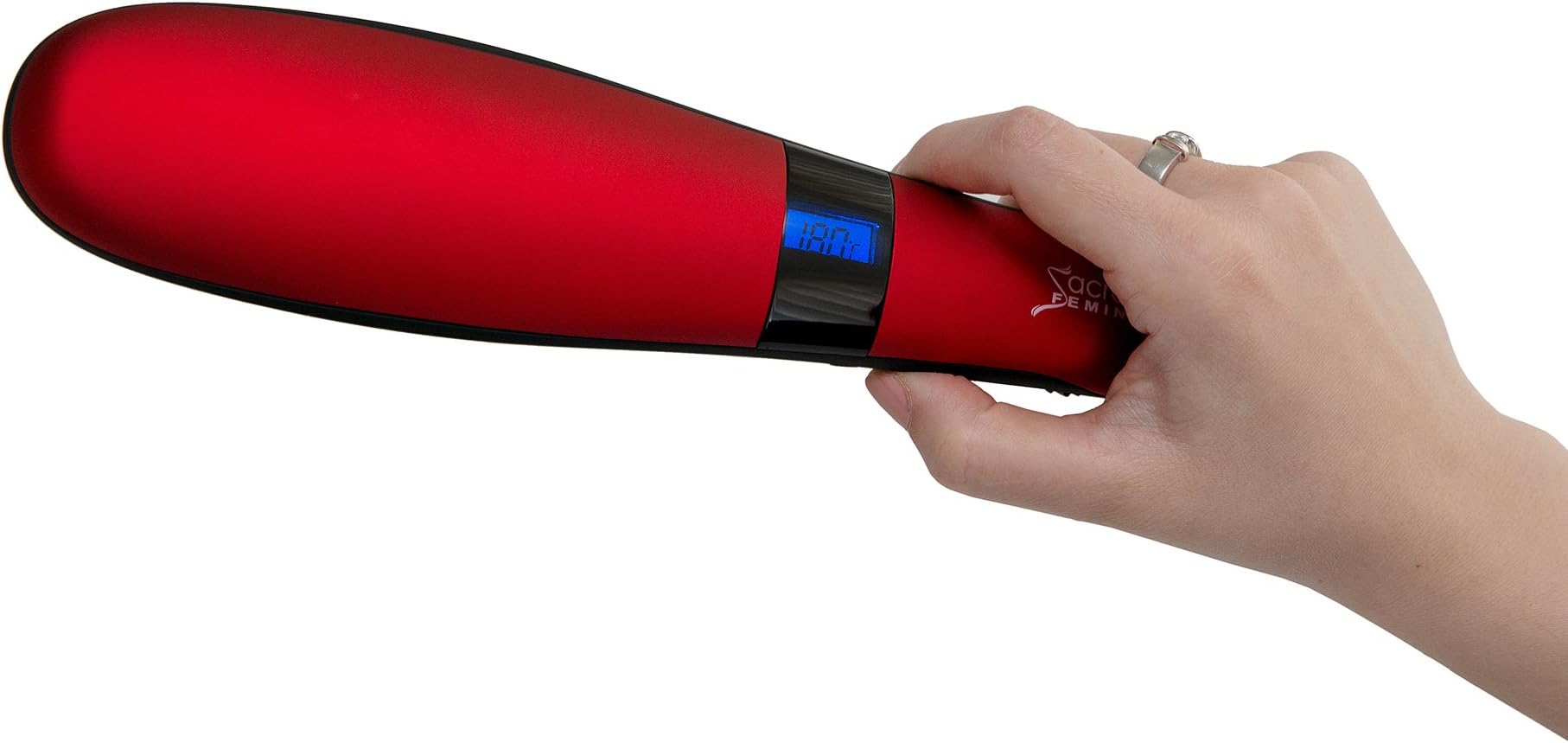 Sacred Feminine Hair Straightening Hair Brush Straightener (Red)