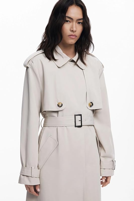 TRENCH_PLEATED, 6008 BEIGE, S