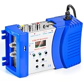 HDMI to RF Modulator, VHF UHF AV to RF Coaxial Converter, CVBS RCA HDMI to RF Modulator, for TV PAL NTSC Format, for Home TV Switch Audio Video, F Female Connectors