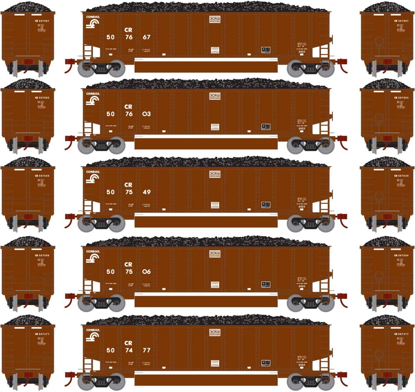 Athearn N Bethgon Coalporter w Load CR #1 (5), ATH25007