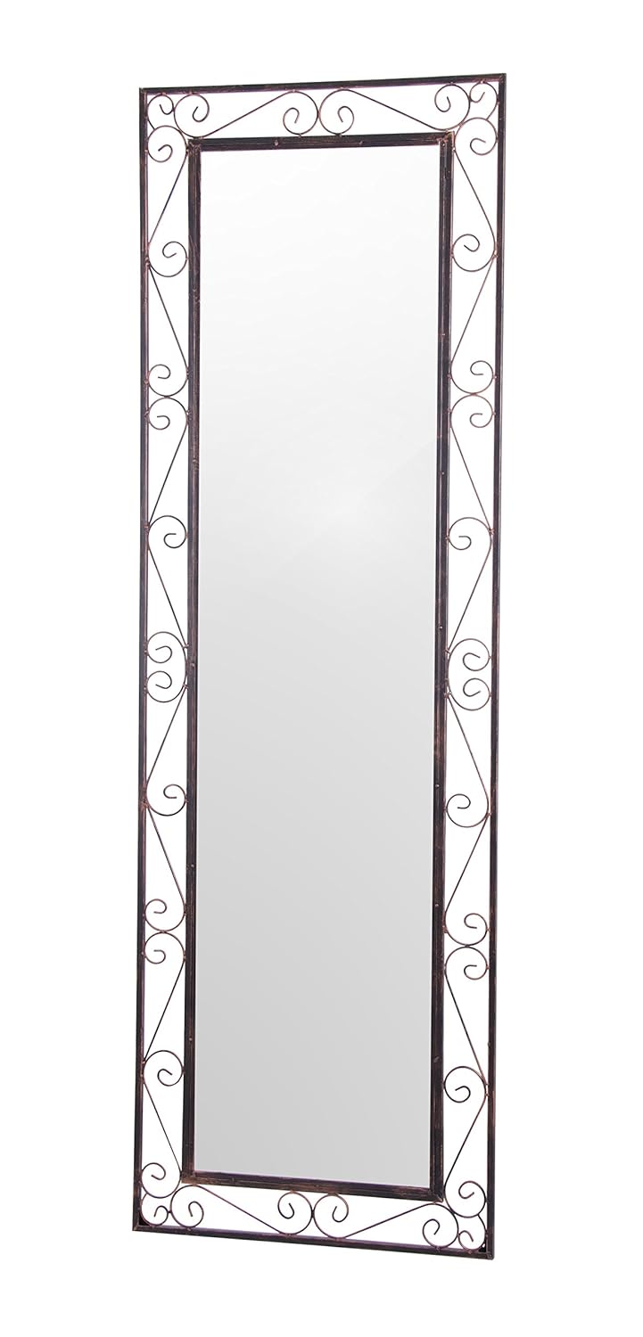 Primrose Reflect Garden Mirror Rectangular Elegance Tall Metal Outdoor