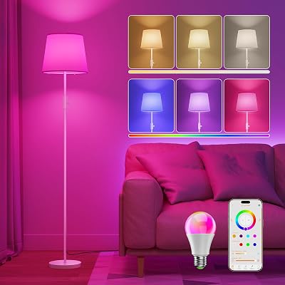 Lampada Da Terra Intelligente Per Soggiorno Cambio Colore RGB