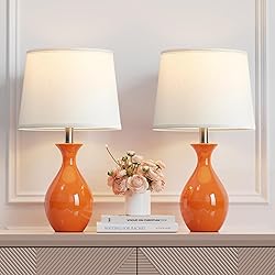 PARTPHONER Table Lamp Set of 2, Modern Ceramic