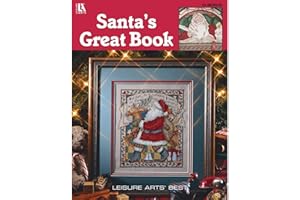 LEISURE ARTS Cross Stitch Santa's Great Bk