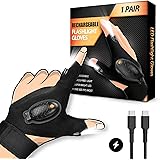 LED Flashlight Gloves Gifts for Men, Stocking Stuffers for Men Women Dad Teens, Christmas Mens Gift Idea, Cool Tool Gadget Fi