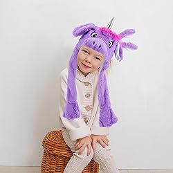 Bubblepompom Unicorn Hat with Ears Moving Jumping