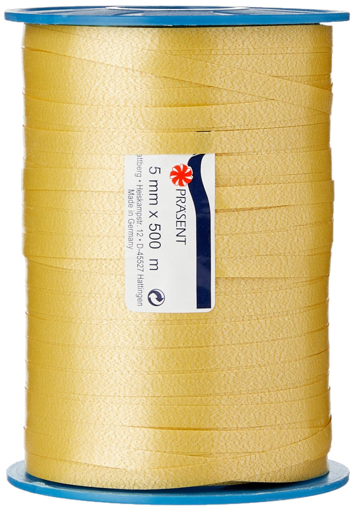 C.E. Pattberg America Gift Curling Ribbon Gold, 546 Yards of balloonribbon for Gift Wrapping, 0.2 inches Width, Accessories for Decoration & Handicrafts, Decoration Ribbon for Presents — image 1