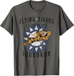 Flying Tiger's WWII Insignia Vintage WW2 Air Corps T-Shirt Small